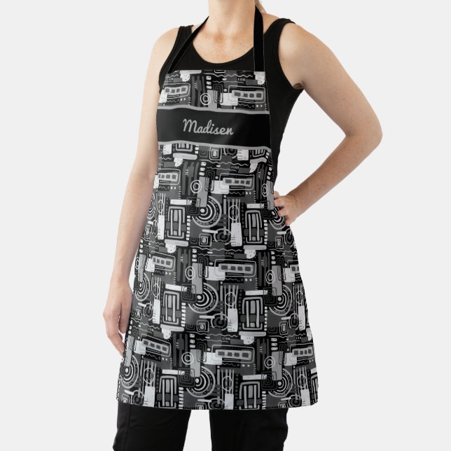 Abstract Monochrome Apron (Insitu)