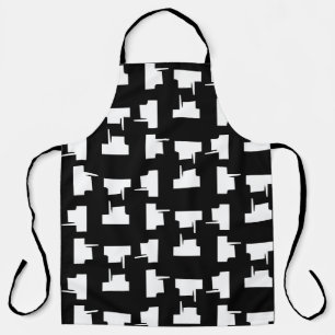 Abstract monochrome background. Halftone illustrat Apron