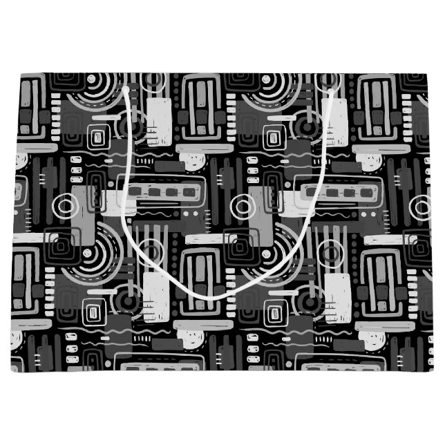 Abstract Monochrome Gift Bag (Front)