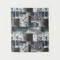 Abstract monochrome patchwork 