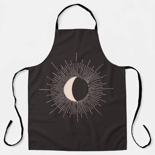 Abstract Moon Burst Eclipse Apron (Front)