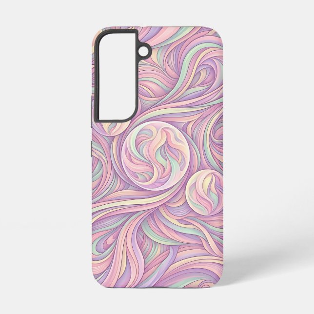 Abstract Moon Phase Pastel Samsung Cases (Back)