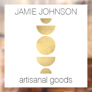 Abstract Moon Phases Geometric Art Boutique White