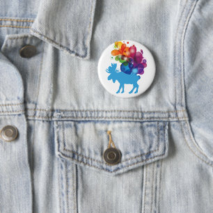 Abstract Moose Button