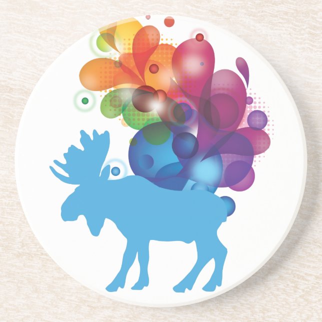 Abstract Moose Coaster (Front)