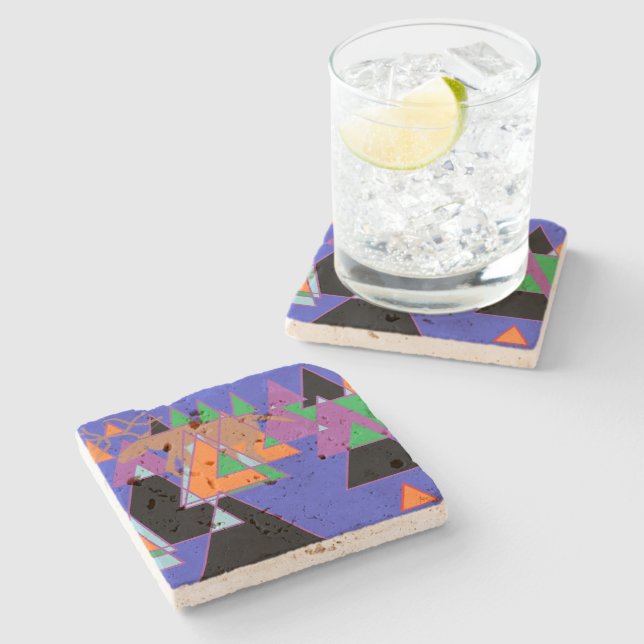 Abstract Moose Stone Coaster (Side)