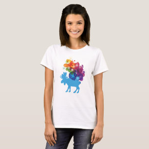 Abstract Moose Women's Basic T-Shirt