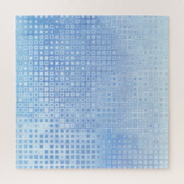 Abstract Mosaic Blue: Glossy Background Jigsaw Puzzle (Vertical)