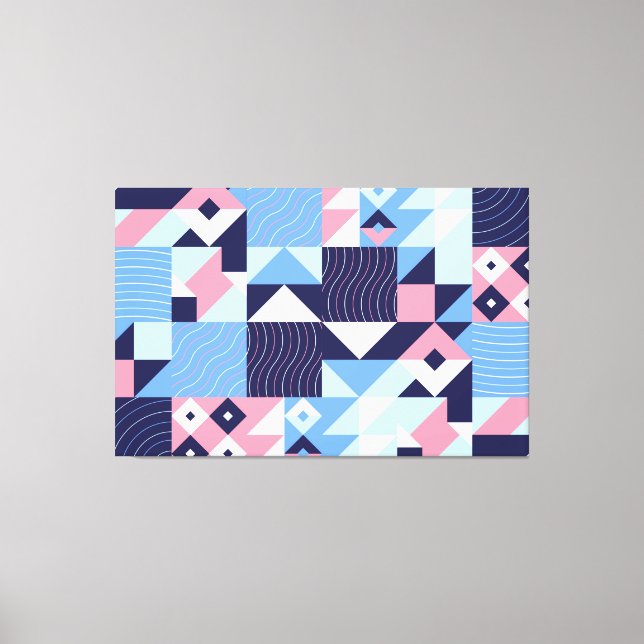 Abstract Mosaic Canvas Print (Front)