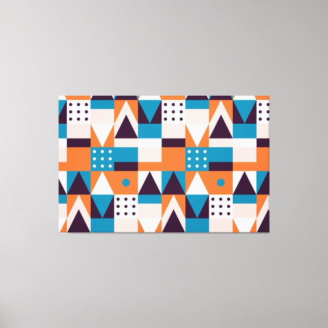 Abstract Mosaic Canvas Print (Front)