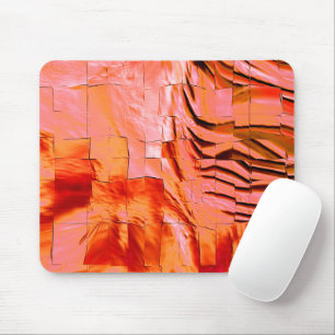 Abstract mosaic drawing lightly carved and satin m mouse pad