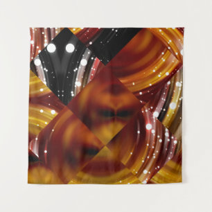 Abstract mosaic geometrical multicolored backgroun tapestry
