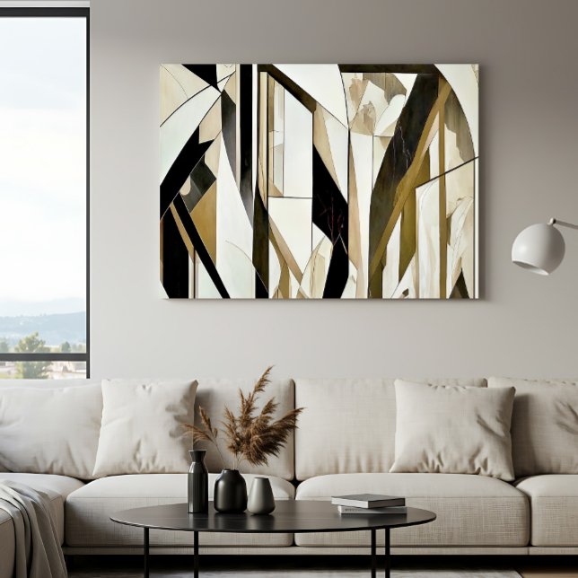 Abstract Mosaic Gold and Neutral Poster (Creator Uploaded)