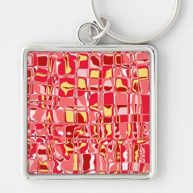 Abstract Mosaic Key Ring (Front)