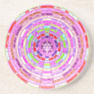 Abstract Mosaic Pattern #10 Coaster