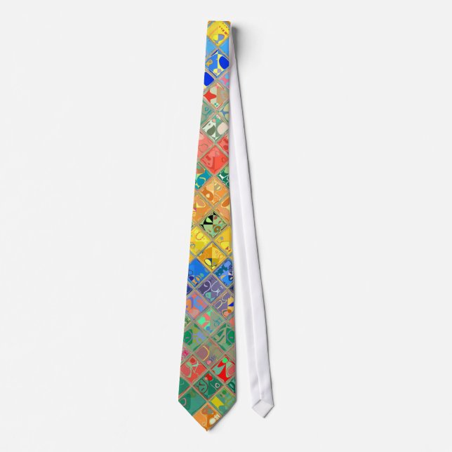 Abstract Mosaic Pattern #11 Tie (Front)