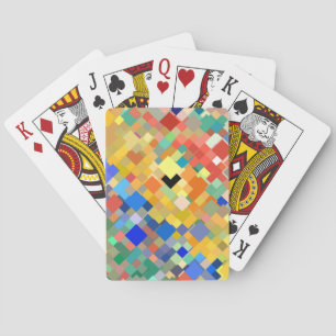 Abstract Mosaic Pattern #2 Playing Cards