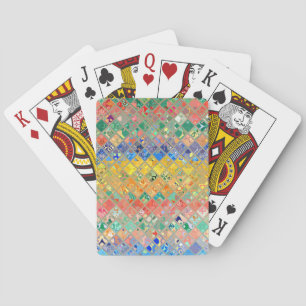 Abstract Mosaic Pattern #2 Playing Cards