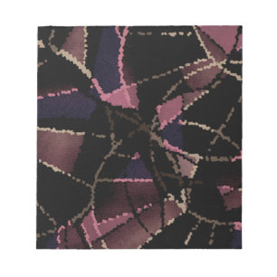 Abstract mosaic pattern notepad