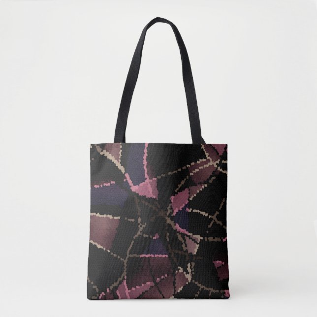 Abstract mosaic pattern tote bag (Front)