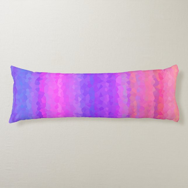 Abstract Mosaic Seamless Pattern Body Cushion (Front)