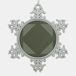 Abstract Moss Snowflake Ornament – Customisable