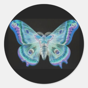 Abstract Moth Sticker