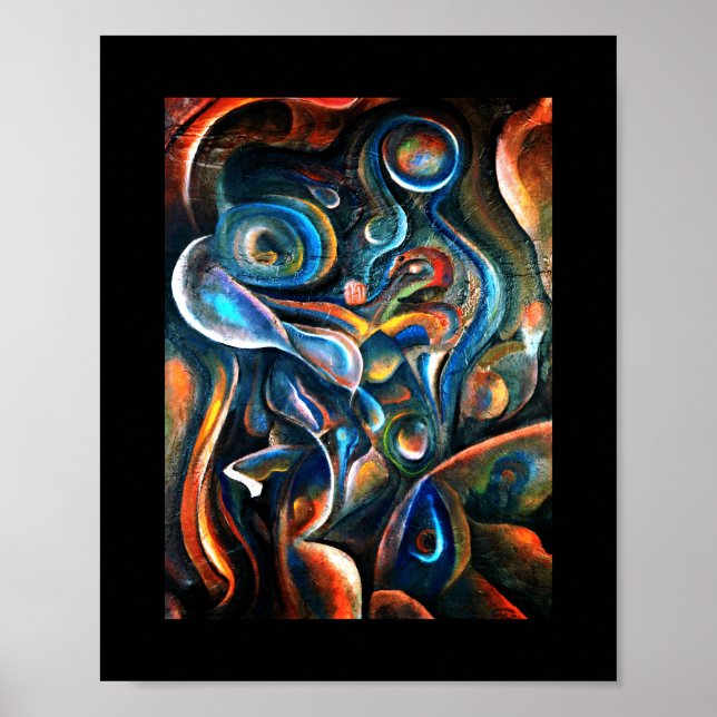 Abstract Mother and Child Poster (Front)