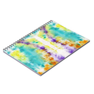 Abstract motif Paint on fabric design Notebook