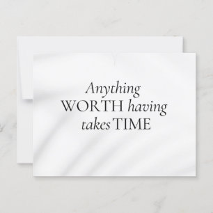 Abstract Motivation Elegant Quote Soft Tones Art Postcard