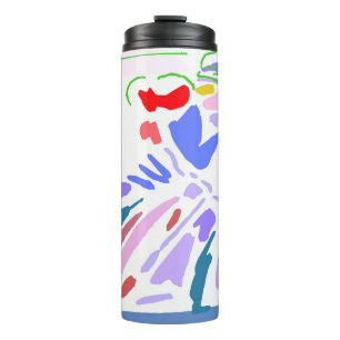 Abstract Motorcyle Rider Thermal Tumbler