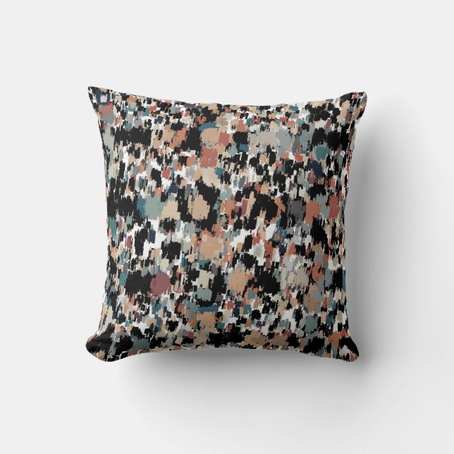 Abstract Mottled Camo Cushion (Front)