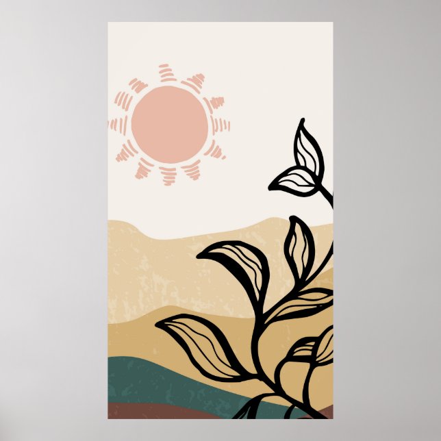 Abstract mountain background   poster (Front)