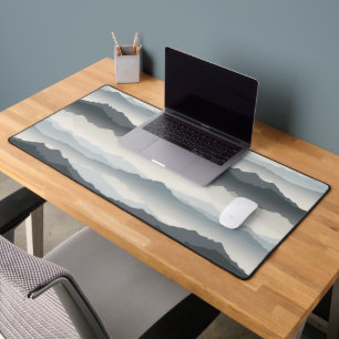 Abstract Mountain Landscape - Japandi Nature Minim Desk Mat