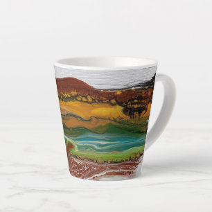 Abstract Mountain Landscape    Latte Mug