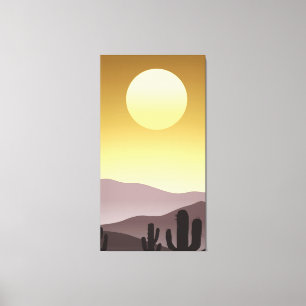  Abstract mountain painting Canvas Print