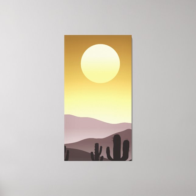  Abstract mountain painting Canvas Print (Front)