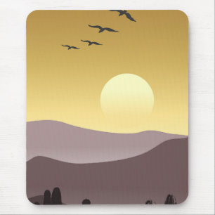 Abstract mountain painting Mouse Pad