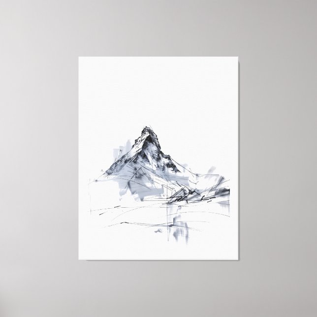 Abstract Mountain Peak  Canvas Print (Front)