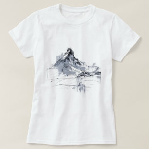 Abstract Mountain Peak T-Shirt