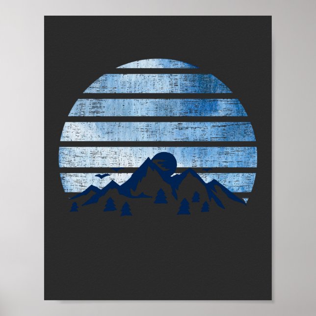 abstract mountain poster (Front)