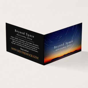 Abstract Mountain Stars, Astronomy Store Business Card