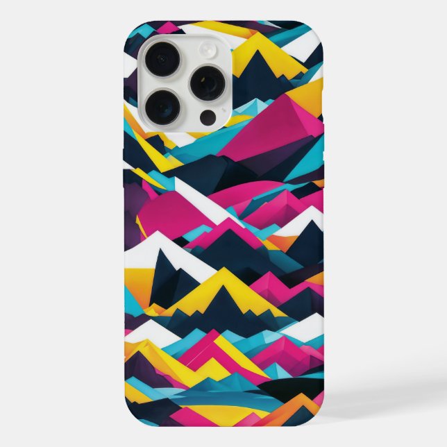 abstract mountains  iPhone case (Back)