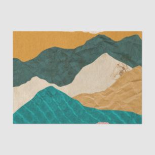 Abstract Mountains Paper Decoupage