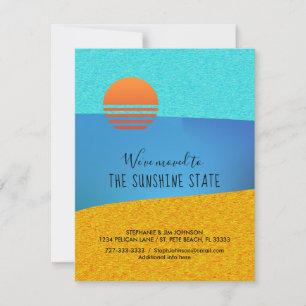 Abstract Moved to the Sunshine State New Address Announcement