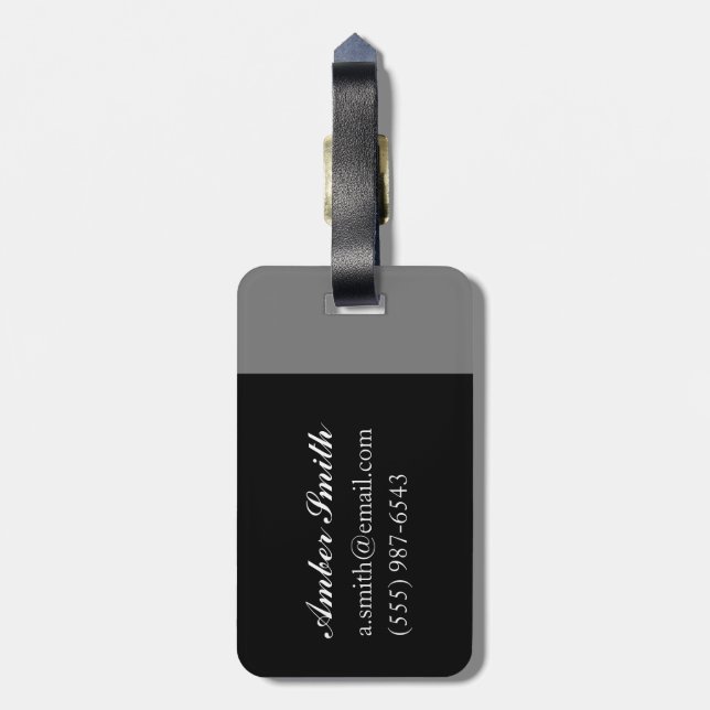 Abstract Movie Luggage Tag (Back Vertical)