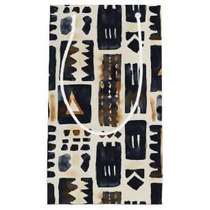 Abstract Mud Cloth Pattern Small Gift Bag