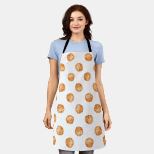 Abstract muffin pattern apron