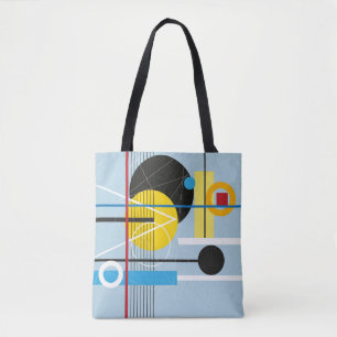 Abstract multi-colored background of geometric obj tote bag