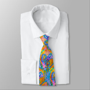 Abstract Multi-coloured Abstract Design Neck Tie